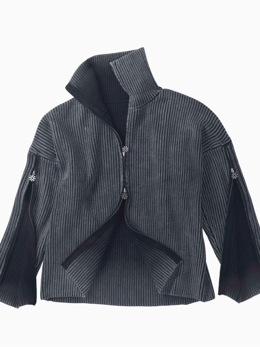 PROTEMOA Triple Zip Cardigan